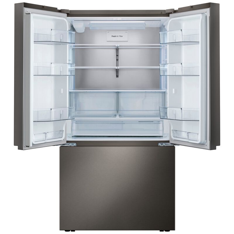 LG 36 in. 26.5 cu. ft. Smart Counter Depth French Door Refrigerator with Internal Water Dispenser - Black Stainless Steel, , hires
