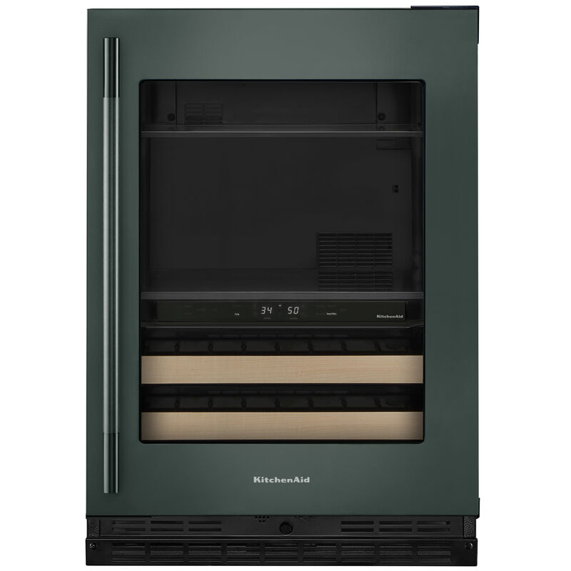 KitchenAid 24 in. Built-In/Freestanding 4.8 cu. ft. Compact Beverage Center with Adjustable Shelves & Digital Control - Juniper, , hires