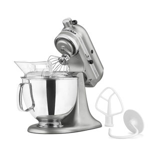 KitchenAid Artisan Series 10 Speed Tilt Head Stand Mixer White - Office  Depot