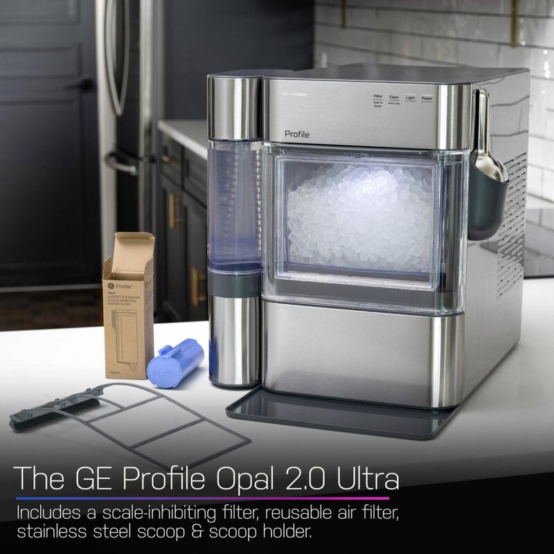 GE Profile 14 in. Smart Ice Maker with 3 lb. Ice Storage & Digital Control - Carbon Black, , hires