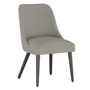 Skyline Furniture Modern Mid Century Dining Chair in Linen Fabric - Grey, , hires