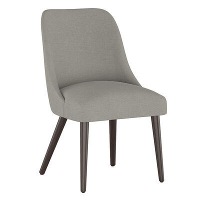Skyline Furniture Modern Mid Century Dining Chair in Linen Fabric - Grey | 84-6LNNGR