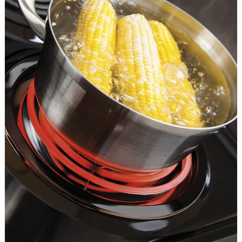 GE 30 in. 5 cu. ft. Electric Range with Coil Burners - Black, Black, hires