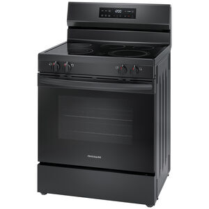 Frigidaire 30 in. 5.3 cu. ft. Oven Freestanding Electric Range with 5 Smoothtop Burners - Black, , hires