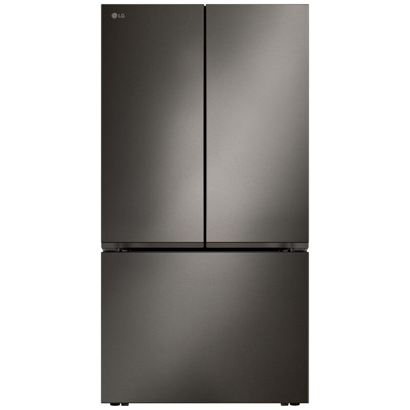 LG 36 in. 26.5 cu. ft. Smart Counter Depth French Door Refrigerator with Internal Water Dispenser - Black Stainless Steel, Black Stainless Steel, hires