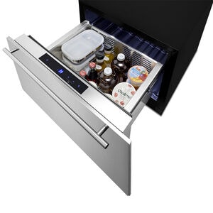 Summit 24 in. 1.6 cu. ft. Outdoor Single Refrigerator Drawer - Stainless Steel/Panel Ready, , hires