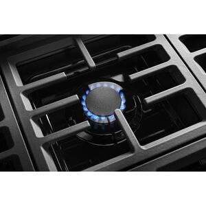KitchenAid 36 in. 5.1 cu. ft. Smart True European Convection Gas Range with 6 Sealed Burners - Ink Blue, Ink Blue, hires
