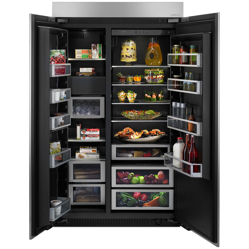 Jenn-Air 48inch 29.2 Cu. Ft. Built-In Side By Side Refrigerator with Ice  Maker - Custom Panel Required