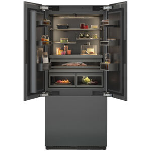 Gaggenau Vario 400 Series 36 in. 20.1 cu. ft. Built-In Smart Counter Depth French Door Refrigerator with Internal Water Dispenser - Brushed Stainless, , hires