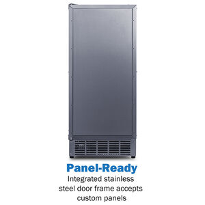 Summit 15 in. Built-In Undercounter Commercial-Use Ice Maker with 25 lb. Ice Storage, Auto-Defrost & Digital Control - Custom Panel Ready, , hires