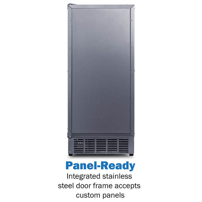 Summit 15 in. Built-In Undercounter Commercial-Use Ice Maker with 25 lb. Ice Storage, Auto-Defrost & Digital Control - Custom Panel Ready, , hires