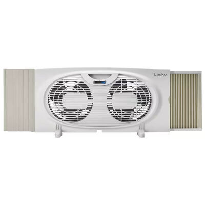 Lasko Twin Window Fan with 2 Speed Settings - White | W07350