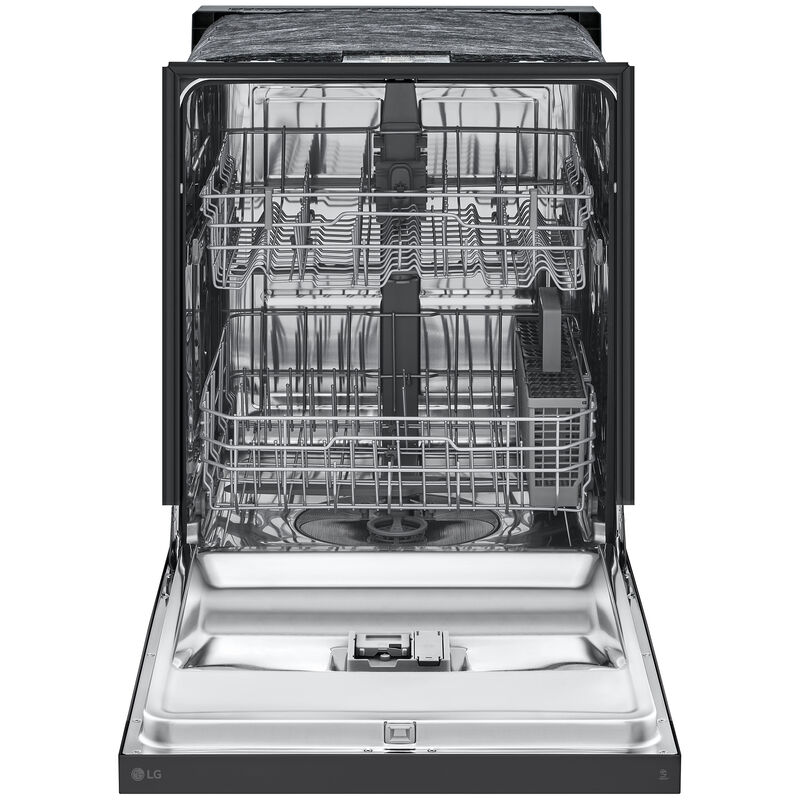 LG 24 in. Built-In Dishwasher with Front Control, 52 dBA Sound Level, 15 Place Settings & 5 Wash Cycles - Black, , hires
