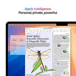 Apple MacBook Air (2025) 15.3 in. Notebook with Apple Intelligence, Apple M4 10-Core CPU, 10-Core GPU, 16 GB RAM, 256 GB SSD, up to 18 Hrs. of Battery Life & Mac OS - Midnight, , hires