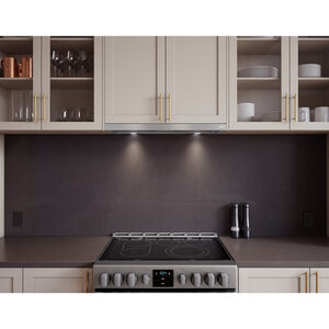 Zephyr 30 in. Slide-Out Style Range Hood with 2 Speed Settings, 290 CFM & 2 LED Lights - Stainless Steel, , hires