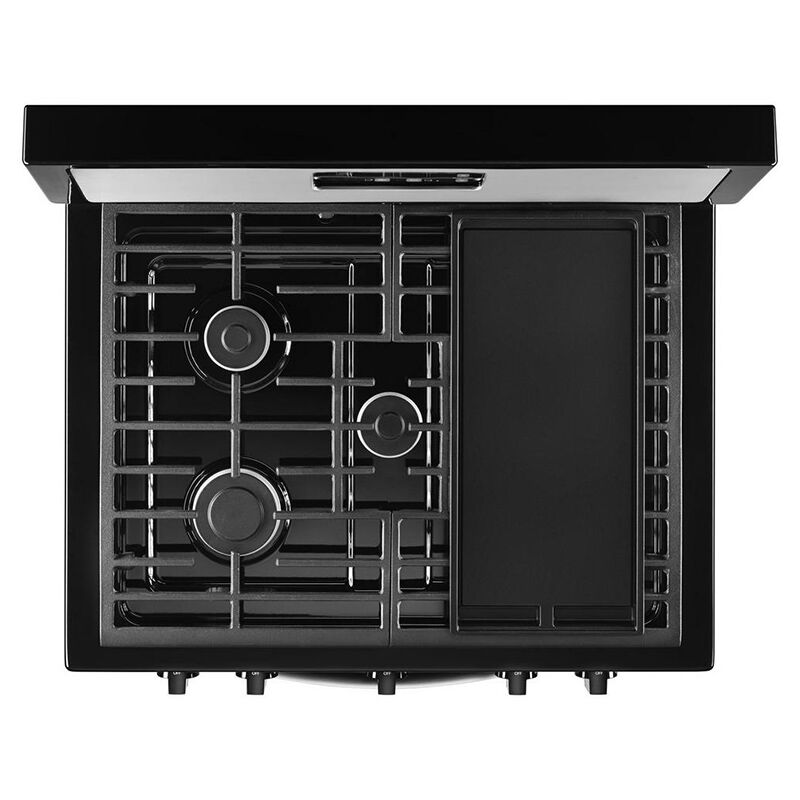 Whirlpool 30" Freestanding Gas Range with 5 Sealed Burners, 5.1 Cu. Ft