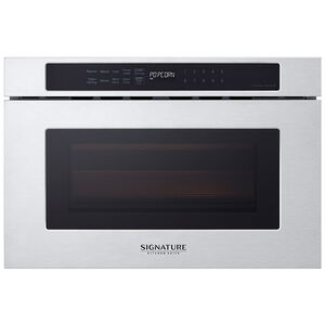 Signature Kitchen Suite 24 in. 1.2 cu. ft. Microwave Drawer with 11 Power Levels & Sensor Cooking Controls - Stainless Steel, , hires