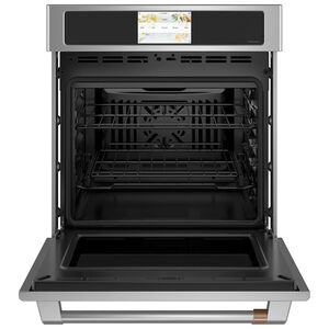 Cafe Professional Series 27 in. 4.3 cu. ft. Smart Electric Single Wall Oven with True European Convection - Stainless Steel, , hires