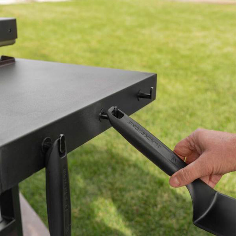 Blackstone Omnivore Limited Edition 28 in. 2-Burner Liquid Propane Gas Flat Top Griddle with Side Tables and 524 sq. in. Cooking Surface - Black, , hires