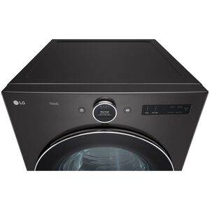 LG 27 in. 7.4 cu. ft. Electric Smart Dryer with 23 Dryer Programs, 11 Dry Options, Wrinkle Care & Sensor Dry - Black Steel, , hires