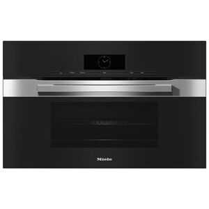 Miele PureLine Series 30 in. 1.5 cu. ft. Electric Smart Wall Oven with Standard Convection & Manual Clean - Clean Touch Steel, , hires