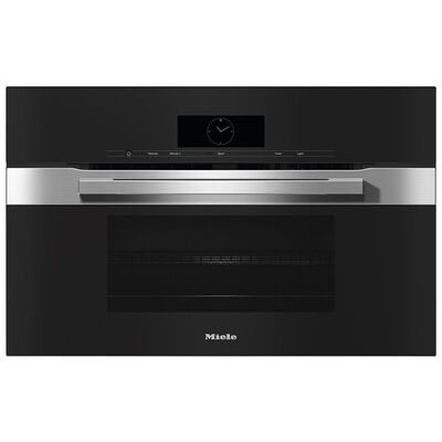Miele PureLine Series 30 in. 1.5 cu. ft. Electric Smart Wall Oven with Standard Convection & Manual Clean - Clean Touch Steel | H7870BMCTS
