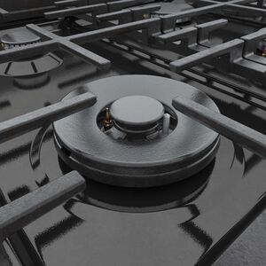 Bosch 800 Series 36 in. 3.4 cu. ft. Standard Convection Gas Range with 6 Sealed Burners - Black Stainless Steel, , hires