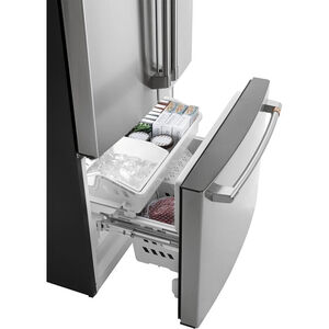 Cafe 33 in. 18.6 cu. ft. Counter Depth French Door Refrigerator with Internal Water Dispenser - Stainless Steel, Stainless Steel, hires