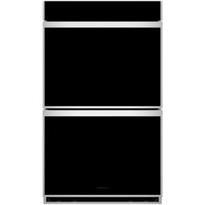 Monogram Minimalist Series 30 in. 10.0 cu. ft. Smart Top Control Electric Double Wall Oven with True European Convection - Stainless Steel, , hires