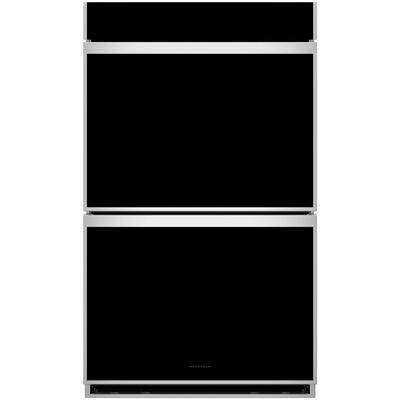 Monogram Minimalist Series 30 in. 10.0 cu. ft. Smart Top Control Electric Double Wall Oven with True European Convection - Stainless Steel | ZTDX1DSSZSS