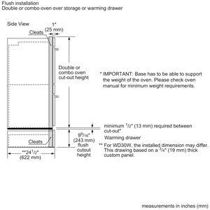 Thermador Masterpiece Series 30 in. 9 cu. ft. Smart Top Control Electric Double Wall Oven with True European Convection - Stainless Steel, , hires