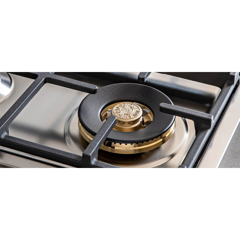 Bertazzoni Master Series 36 in. Gas Cooktop with 6 Sealed Brass Burners - Stainless Steel, , hires