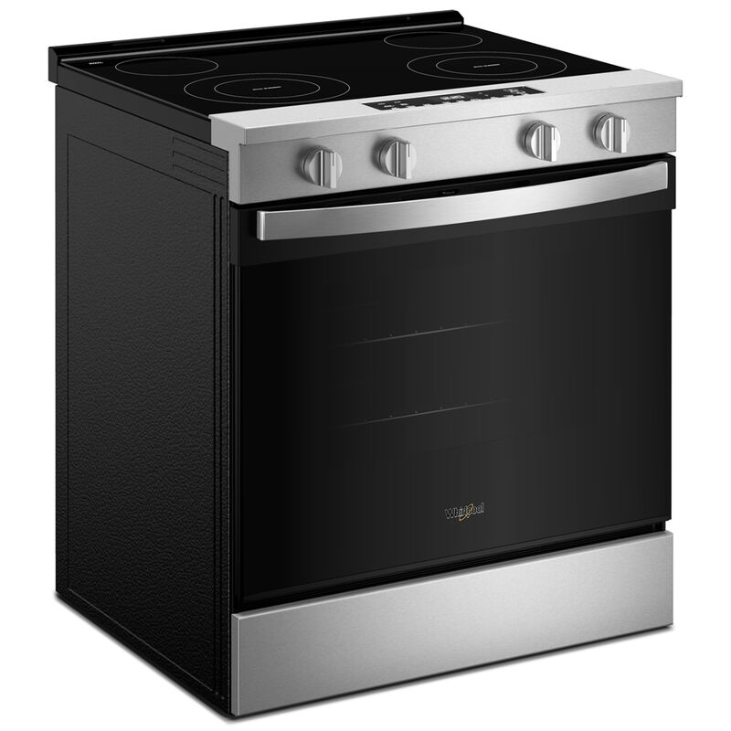 Whirlpool 30 in. 5.3 cu. ft. Smart Air-Fry Electric Range with Radiant Burners - Stainless Steel, , hires
