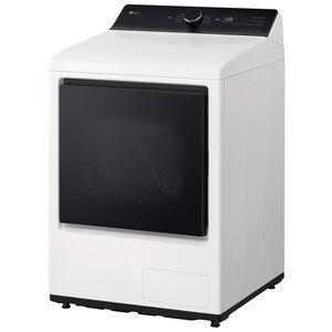 LG 27 in. 7.3 cu. ft. Smart Ventless Electric Dryer with Heat Pump & Sensor Dry - Alpine White, Alpine White, hires