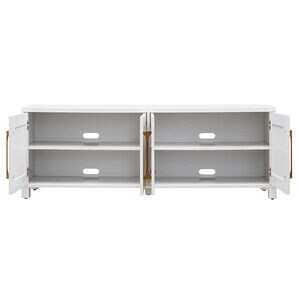 Hudson & Canal Chabot TV Stand - White, , hires