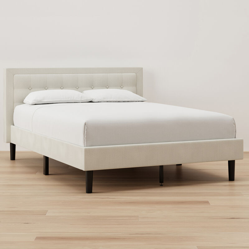 Nectar Mornington Twin Headboard & Frame - Linen, , hires