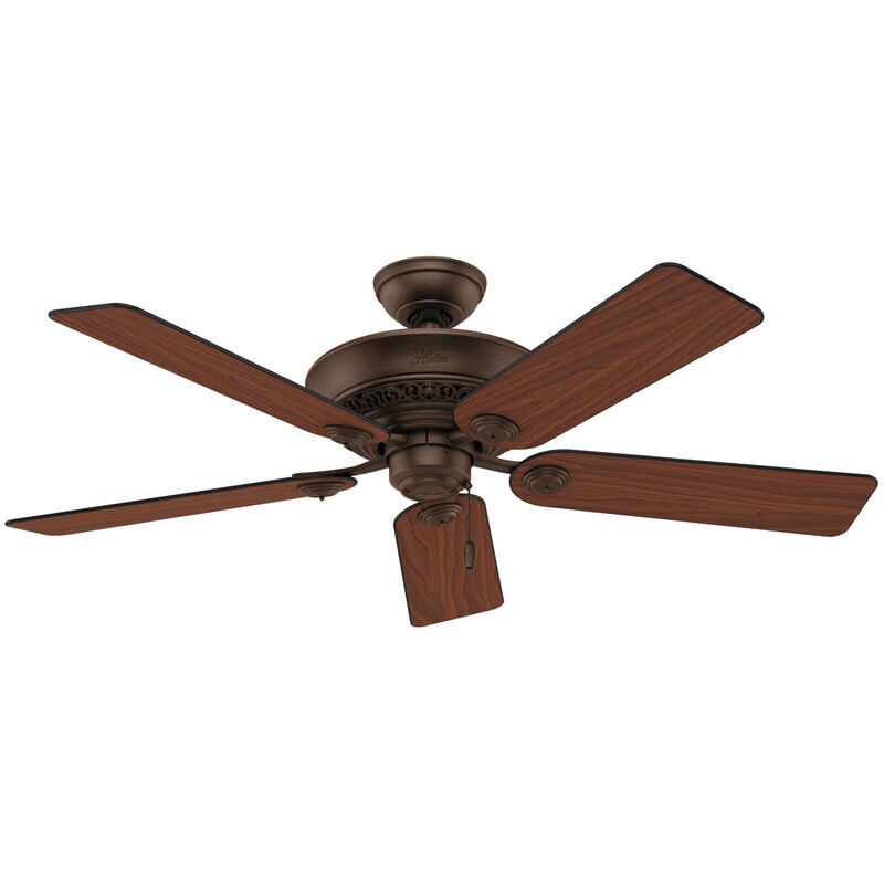 Hunter Italian Countryside 52 in. Ceiling Fan with LED Light Kit and Pull Chain - Cocoa, , hires