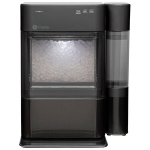 GE Profile 13 in. Countertop Smart Ice Maker with 3 Lbs. Ice Storage Capacity & Digital Control - Black Stainless, , hires