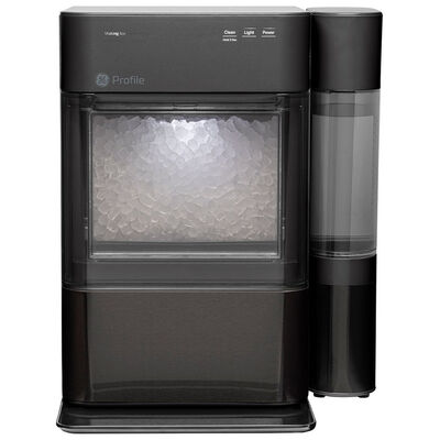GE Profile 13 in. Countertop Smart Ice Maker with 3 Lbs. Ice Storage Capacity & Digital Control - Black Stainless | XPIO13BCBT