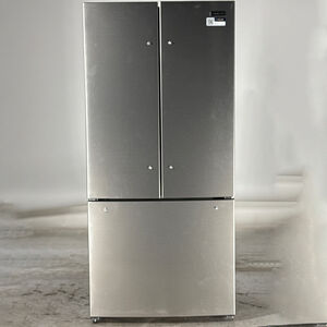 Frigidaire 32 in. 17.6 cu. ft. Counter Depth French Door Refrigerator with Ice Maker - Brushed Steel (Open Box Good Condition), , hires