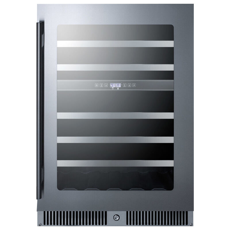 Summit Classic Collection 24 in. Undercounter Wine Cooler with Wood