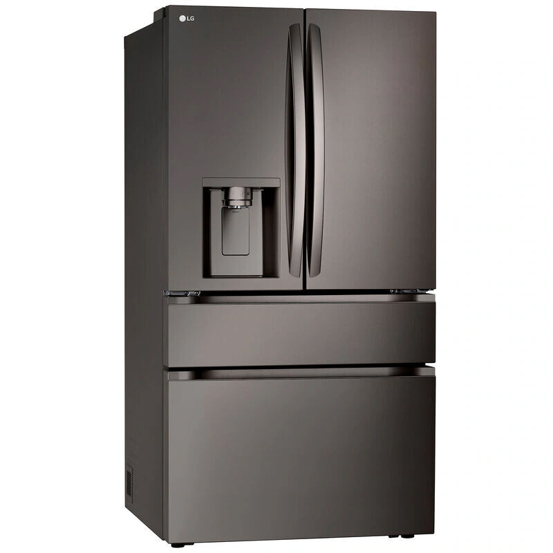 LG 36 in. 28.6 cu. ft. Smart 4-Door French Door Refrigerator with Ice & Water Dispenser - PrintProof Black Stainless Steel, PrintProof Black Stainless Steel, hires