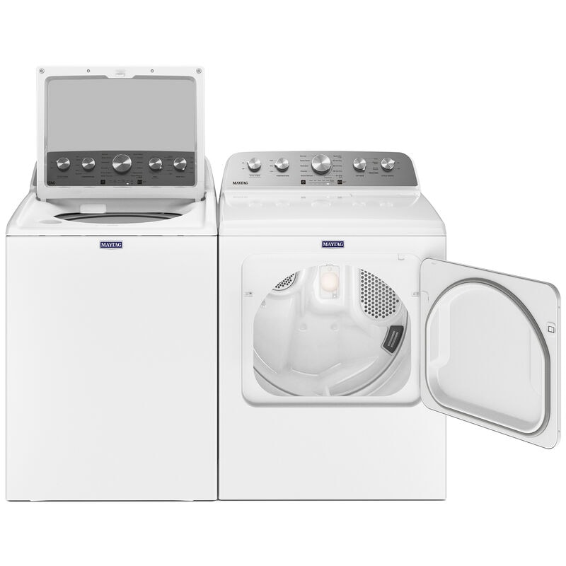 Maytag 29 in. 7.0 cu. ft. Front Load Gas Dryer with 10 Dryer Programs, 4 Dry Options & Wrinkle Care - White, White, hires