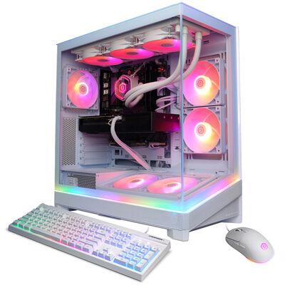 CyberPowerPC Gamer Supreme Desktop with AMD Ryzen 9 9950X3D2, 4.3 GHz, 16-Core CPU, NVIDIA GeForce RTX 5080, 16GB, VRAM GPU, 64 GB RAM, 4 TB SSD & Windows 11 Home - White | SLCAI9600GV2