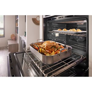 KitchenAid 30 in. 5 cu. ft. Smart Electric Single Wall Oven with True European Convection - Black Stainless Steel with PrintShield Finish, Black Stainless Steel with PrintShield Finish, hires
