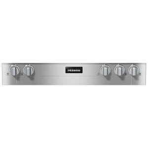Miele Professional Series 36 in. 4-Burner Natural Gas Rangetop with Griddle, Simmer Burner & Power Burner - Stainless Steel, , hires
