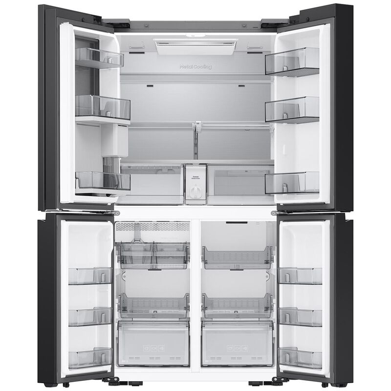 Samsung Bespoke 36 in. 23.5 cu. ft. Smart Counter Depth 4-Door French Door Refrigerator with AI Hybrid Cooling, Beverage Center & Internal Water Autofill Pitcher - Custom Panel Ready, Custom Panel Required, hires