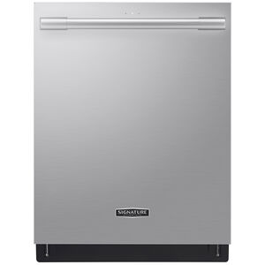 Signature Kitchen Suite 24 in. Smart Built-In Dishwasher with Top Control, 40 dBA Sound Level, 15 Place Settings, 10 Wash Cycles & Sanitize Cycle - Stainless Steel, , hires