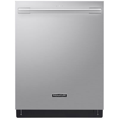 Signature Kitchen Suite 24 in. Smart Built-In Dishwasher with Top Control, 40 dBA Sound Level, 15 Place Settings, 10 Wash Cycles & Sanitize Cycle - Stainless Steel | SKSDW2411S