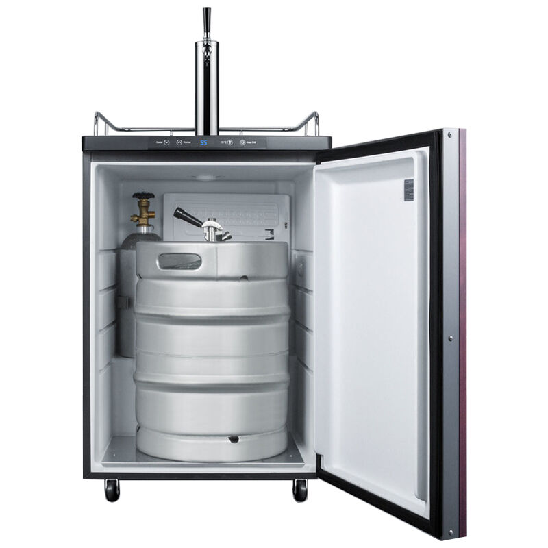 Summit 24 in. 5.6 cu. ft. Beer Dispenser with 1 Tap, Digital Controls & Digital Thermostat - Custom Panel Ready, , hires